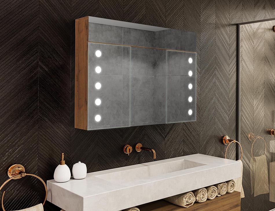 Armoires de salle de bains LED