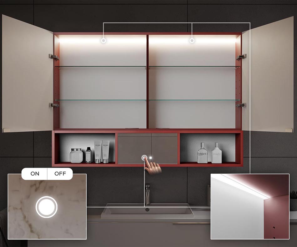 Rétro-éclairage LED interne