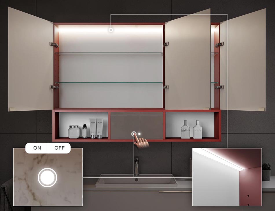 Rétro-éclairage LED interne