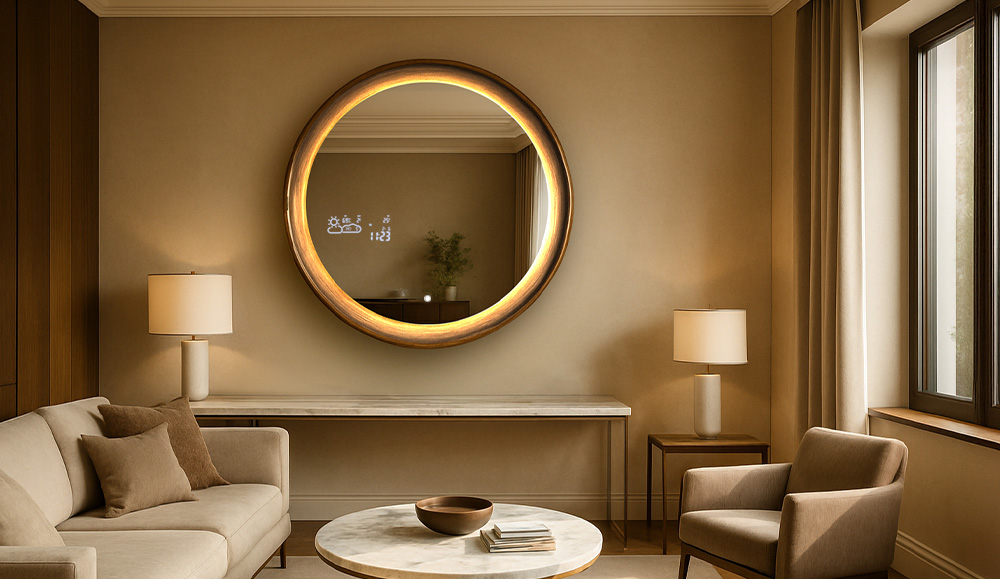 Miroir dans le cadre sur mesure