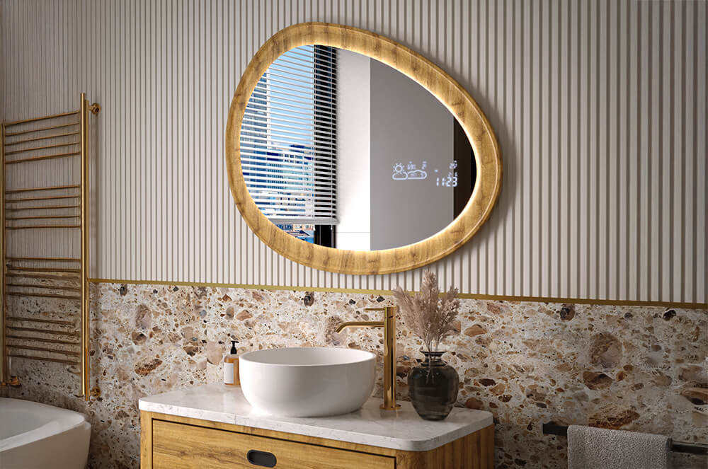 Miroir dans le cadre sur mesure