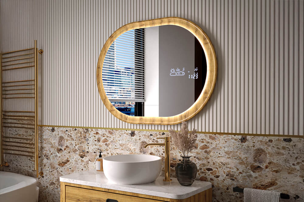 Miroir dans le cadre sur mesure