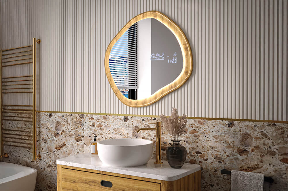 Miroir dans le cadre sur mesure