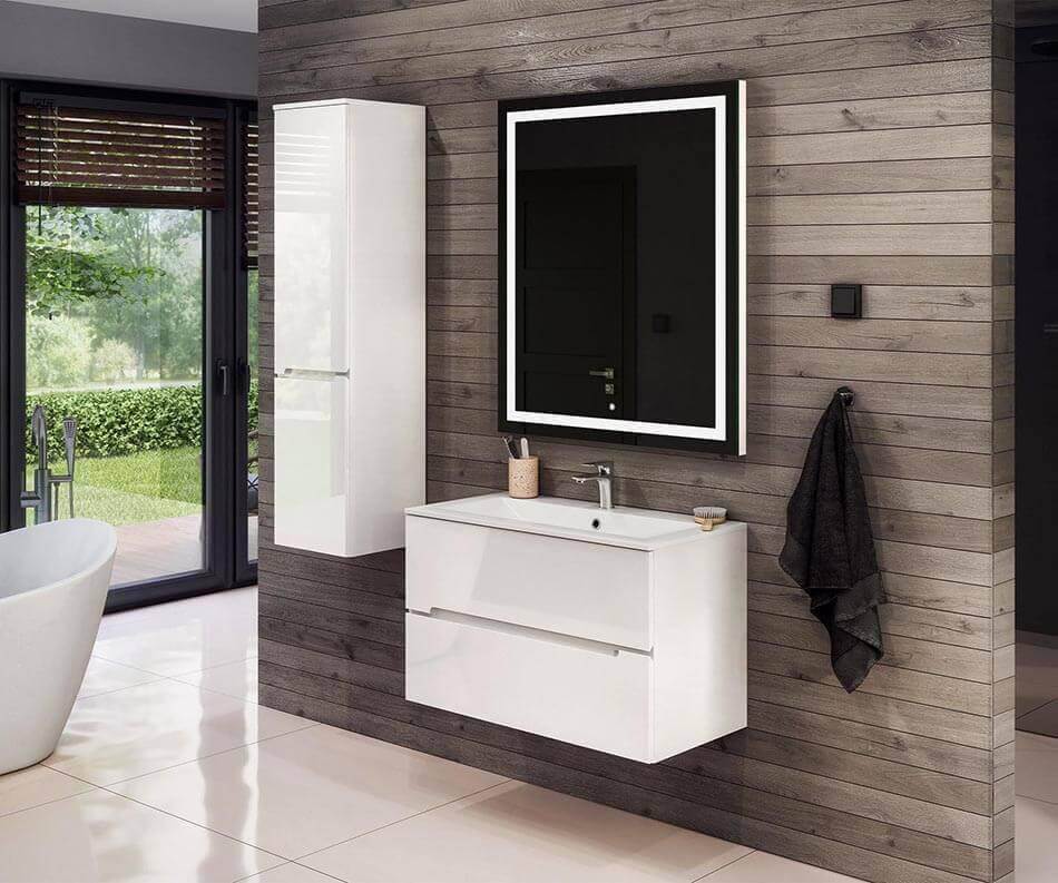 Choisissez l’ensemble meuble salle de bain dans l'une des deux couleurs disponibles