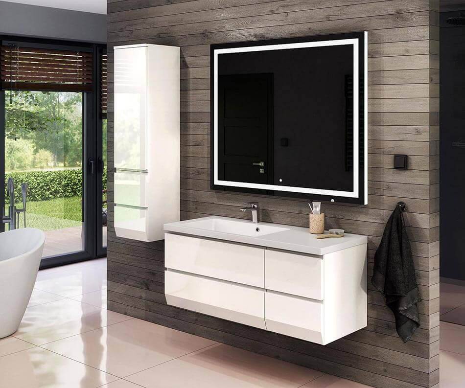 Choisissez l’ensemble meuble salle de bain dans l'une des deux couleurs disponibles