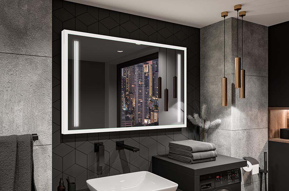 Miroir avec un cadre noir, miroir avec un cadre en bois ? Choisissez parmi six couleurs de cadre ! Voyez ce qui convient à votre chambre !