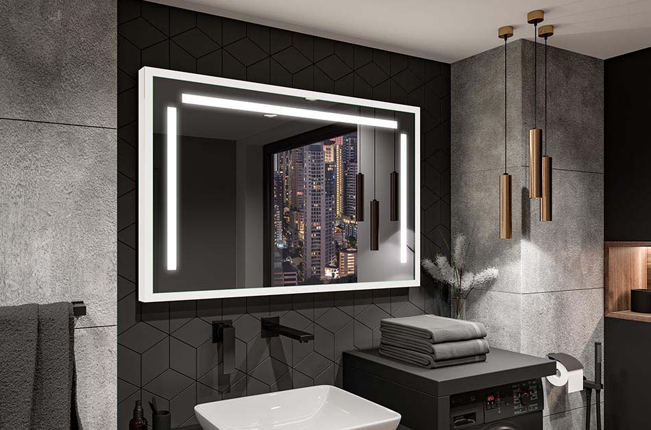 Miroir avec un cadre noir, miroir avec un cadre en bois ? Choisissez parmi six couleurs de cadre ! Voyez ce qui convient à votre chambre !