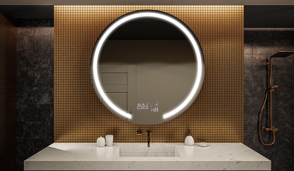 Miroir circulaire pour salle de bain élégante – miroir mural | ARTFORMA