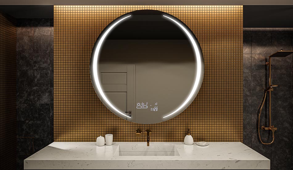 Miroir circulaire pour salle de bain élégante – miroir mural | ARTFORMA