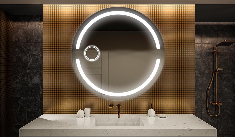 Miroir circulaire pour salle de bain élégante – miroir mural | ARTFORMA