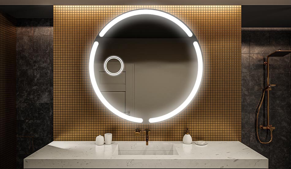 Miroir circulaire pour salle de bain élégante – miroir mural | ARTFORMA