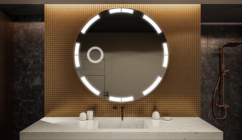 Miroir circulaire pour salle de bain élégante – miroir mural | ARTFORMA