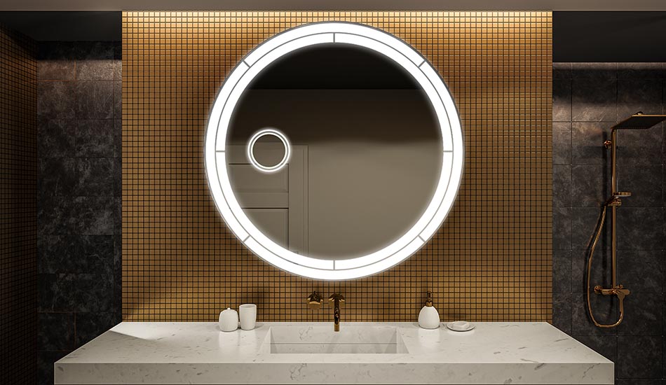 Miroir circulaire pour salle de bain élégante – miroir mural | ARTFORMA