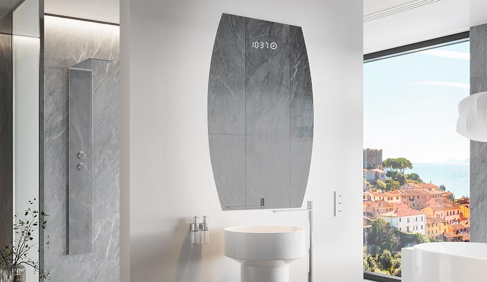 Miroir irrégulier avec éclairage LED d’ambiance – miroir décoratif | ARTFORMA