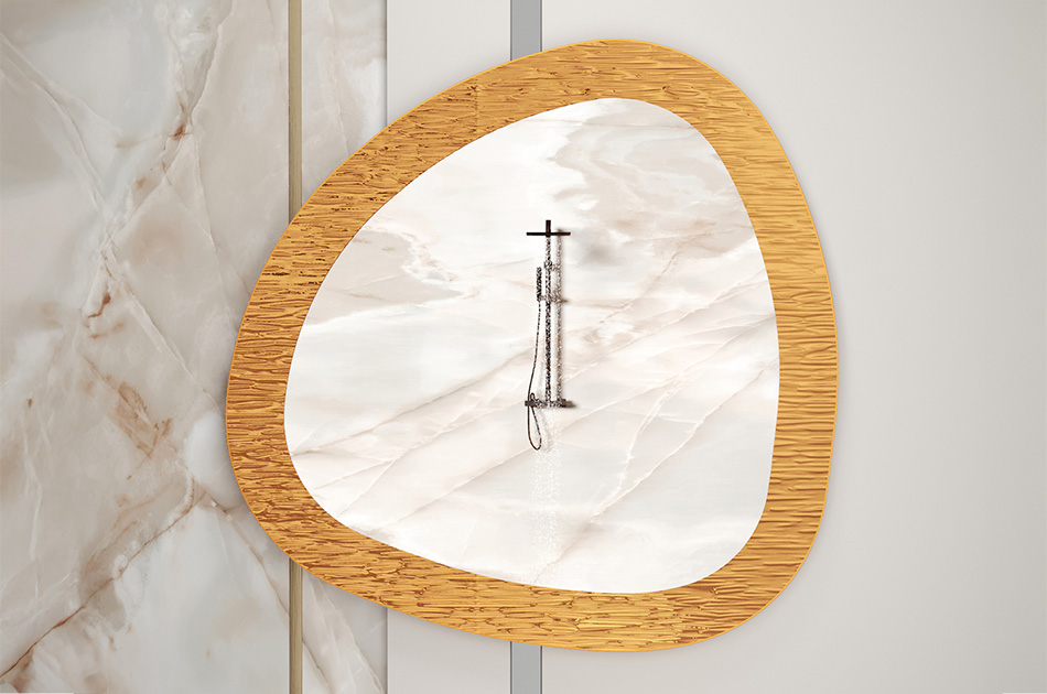 Choisissez la couleur du cadre métallique du miroir en fonction de votre intérieur