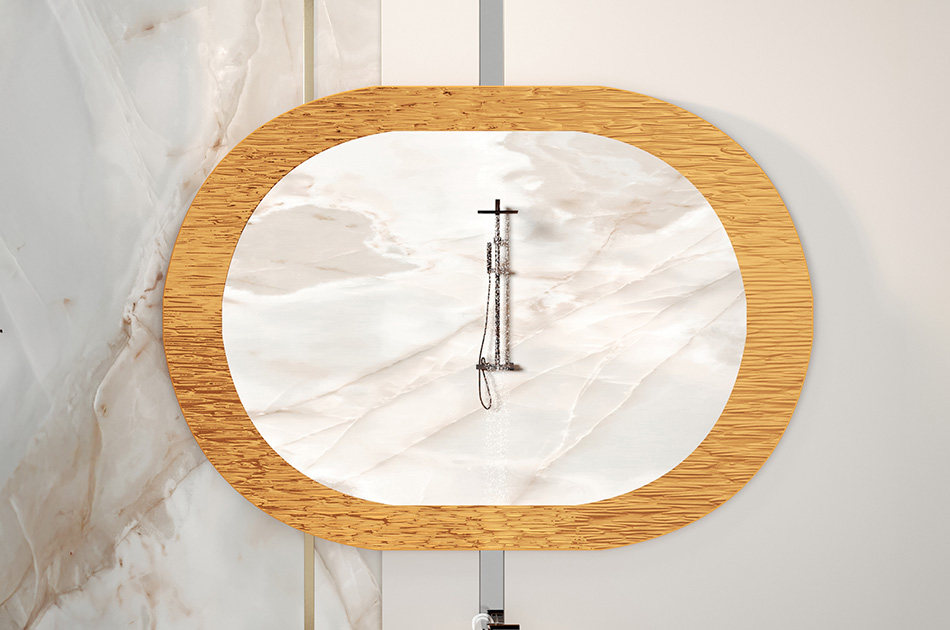 Choisissez la couleur du cadre métallique du miroir en fonction de votre intérieur