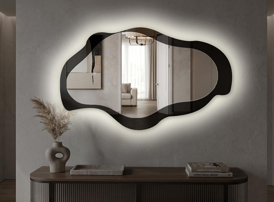 Miroir avec éclairage LED
