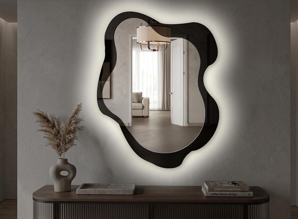 Miroir avec éclairage LED