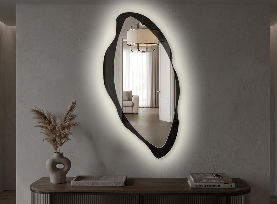 Miroir avec éclairage LED