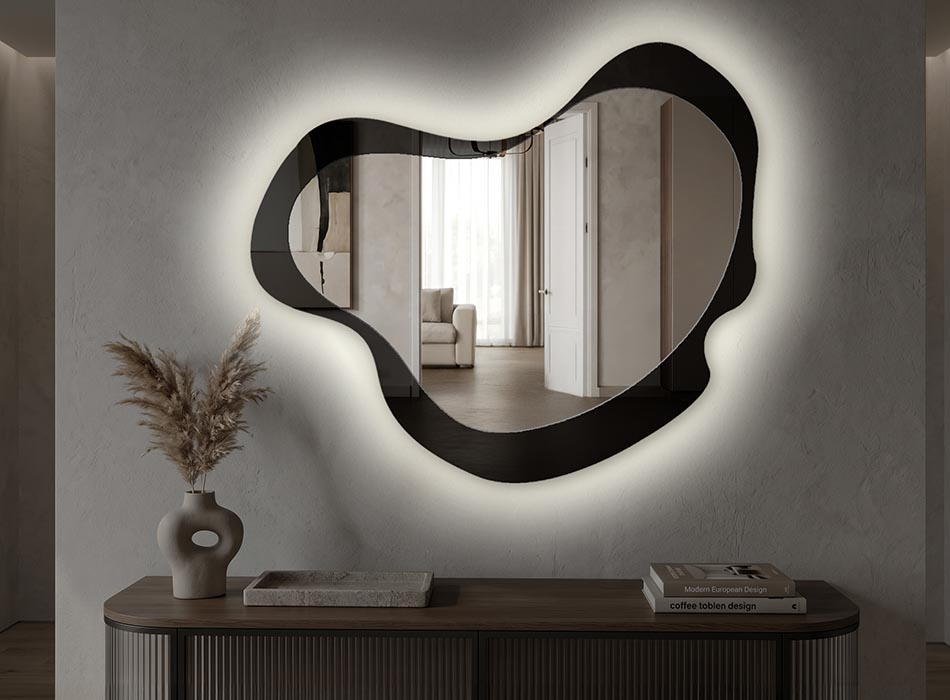 Miroir avec éclairage LED