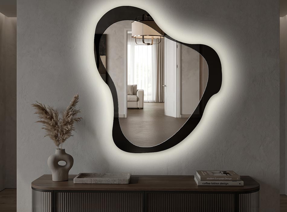 Miroir avec éclairage LED
