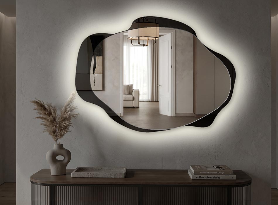 Miroir avec éclairage LED
