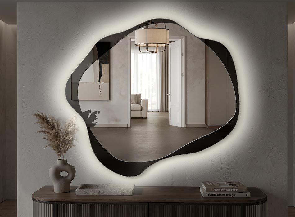 Miroir avec éclairage LED