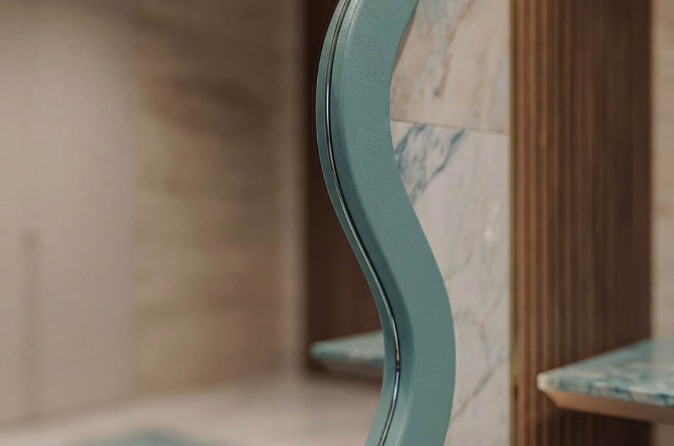 Miroir dans un cadre en MDF