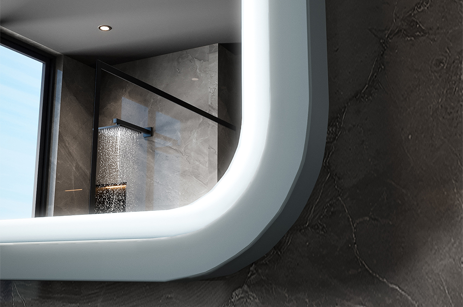 Miroir dans un cadre en MDF