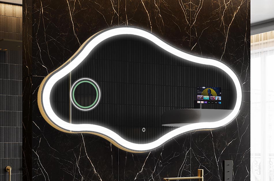 Miroir connecté au design organique – miroir intelligent | ARTFORMA