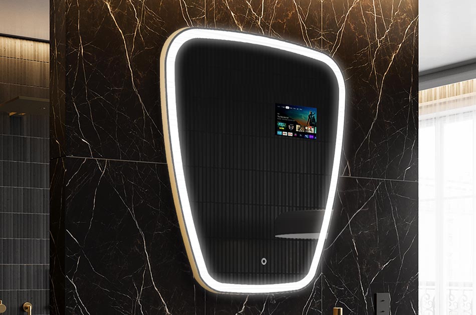 Miroir connecté au design organique – miroir intelligent | ARTFORMA