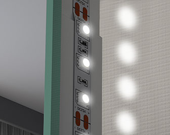 Miroir de Salle de Bain asymétrique (94x94cm) LED Lumineux Miroir avec  Éclairage (JAJ221) Capteur d'Activation