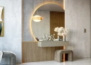 Miroir en quart de cercle