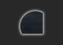 Miroir en quart de cercle