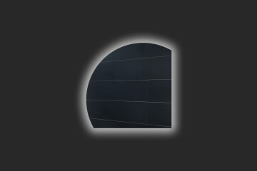 Miroir en quart de cercle