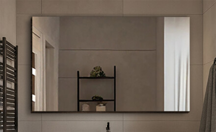 Miroirs avec un couvercle décoratif sans éclairage