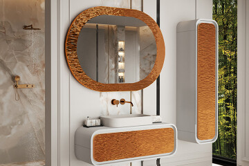 Miroirs avec cadre en métal