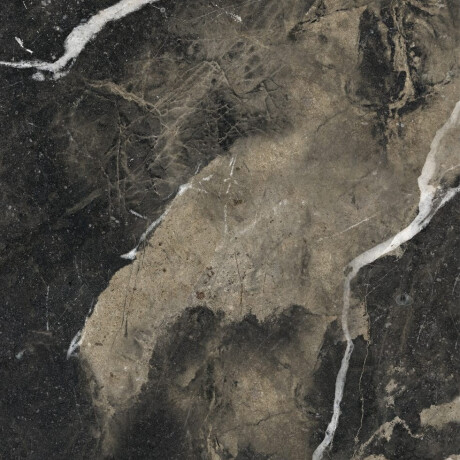 Carrelage en grès émaillé pour sol, 60 x 120, noir avec des veines dorées, brillant, rectifié, A4H109 Pierre Black #11