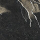 Carrelage en grès émaillé pour sol, 60 x 120, noir avec des veines dorées, brillant, rectifié, A4H109 Pierre Black #31