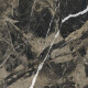 Carrelage en grès émaillé pour sol, 60 x 120, noir avec des veines dorées, brillant, rectifié, A4H109 Pierre Black #34