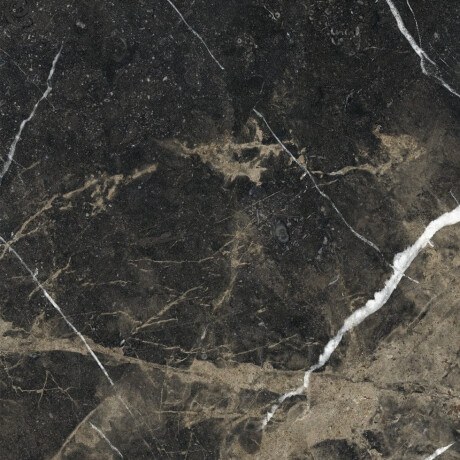 Carrelage en grès émaillé pour sol, 60 x 120, noir avec des veines dorées, brillant, rectifié, A4H109 Pierre Black #35