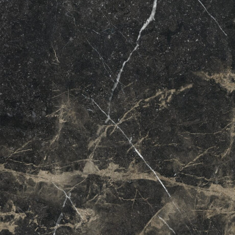 Carrelage en grès émaillé pour sol, 60 x 120, noir avec des veines dorées, brillant, rectifié, A4H109 Pierre Black #39