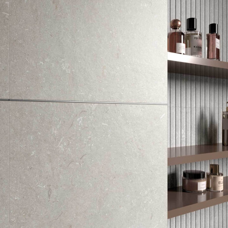 Carrelage mural 60 x 120 cm, gris mat, A4H1097 Shellstone Grigio Rigat-One #4
