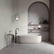 Carrelage mural 60 x 120 cm, beige mat, référence A4H1100 Shellstone Beige Rigat-One #1