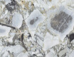 Carrelage en grès cérame pour sol 120 x 120, marbre blanc veiné d'or, brillant, A4H1120 Bellezza Bianca