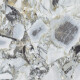 Carrelage en grès cérame pour sol 120 x 120, marbre blanc veiné d'or, brillant, A4H1120 Bellezza Bianca #1