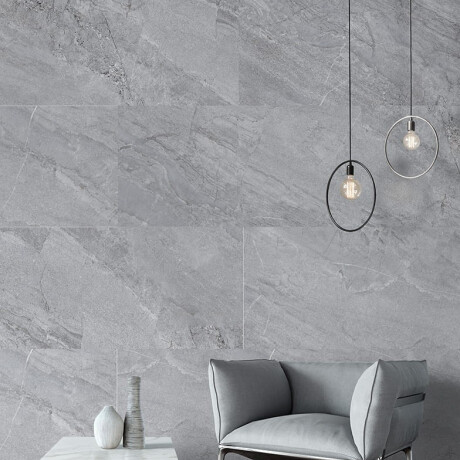 Carrelage en grès émaillé pour sol, 120 x 120 cm, gris pierre mat, A4H1130 Agathos Grey #8