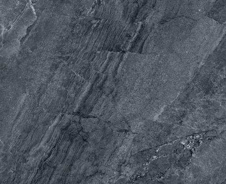 Carrelage en grès émaillé pour sol, 120 x 120 cm, anthracite, aspect pierre, mat, A4H1138 Agathos Anthracite