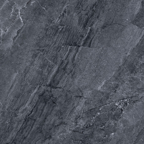 Carrelage en grès émaillé pour sol, 120 x 120 cm, anthracite, aspect pierre, mat, A4H1138 Agathos Anthracite #1