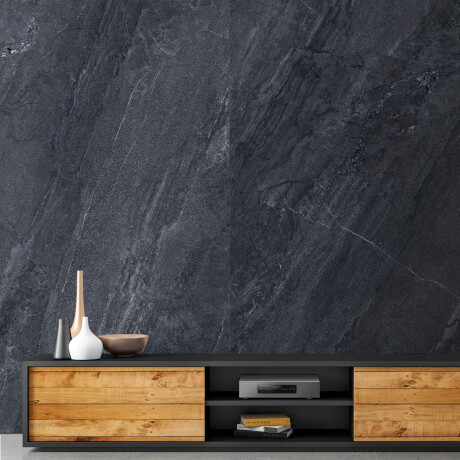 Carrelage en grès émaillé pour sol, 60 x 120 cm, anthracite, aspect pierre, mat, A4H1139 Agathos Anthracite #6